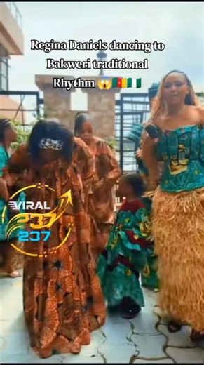 Regina Daniels & Her Mom Rita Daniels Dancing With Cameroonians Dancers #shorts #2027