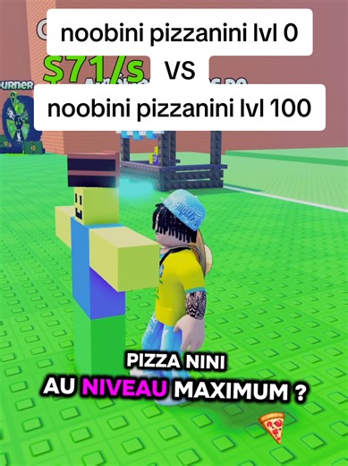 que se passe til si jaugmente un noobini pizzanini au niveau 100 dans tsunami brainrot ! #roblox #jeuxroblox #brainrot #gamingontiktok