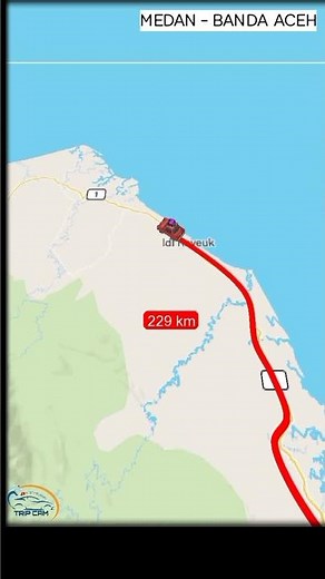 MEDAN - BANDA ACEH #jalanjalan #indonesia #jalandarat #map #tour #travel #rute