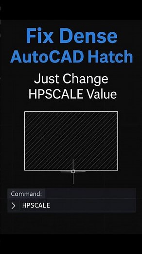 Fix Dense Hatches in AutoCAD — HPSCALE Quick Tip
