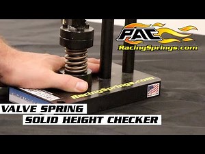 Valve Spring Solid Height or Coil Bind Height Checker - PAC Racing