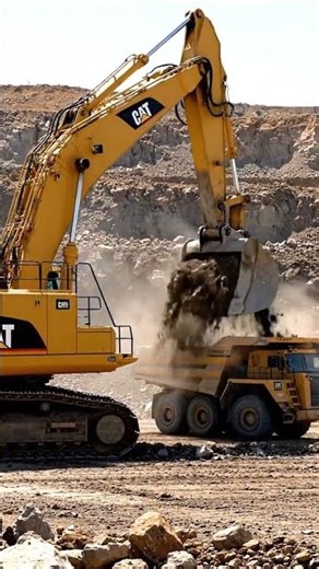 Extreme Excavation: Loading the Mega Dump Truck! ⛰️