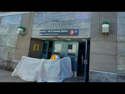 MTA NYC Subway: R62 (3) Train Ends & Begins at Harlem-148th St + New Ramp & A Tour of the Station