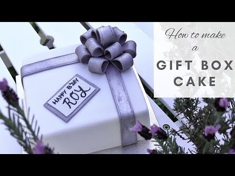 Gift cake | How to make a gift box cake (easy cake decorating)
