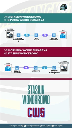 Dari Stasiun Wonokromo ke Ciputra World Surabaya Dari Stasiun Wonokromo ke Ciputra World Surabaya naik wirawiri feeder #stasiun #wonokromo #cws #ciputraworldsurabaya #wirawiri | naikangkotdotcom
