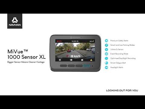 NAVMAN MiVue™1000 Sensor XL Dashcam