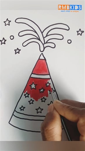 🔥 Viral Cracker Drawing 😱 | Easy Diwali Art