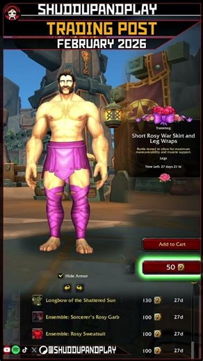 Every February WoW Trading Post Item (Quick Preview)