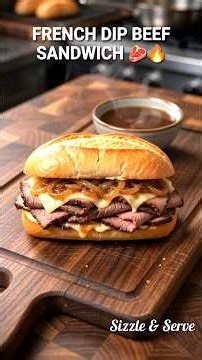 The Ultimate French Dip Beef Sandwich 🥩🔥 | Juicy Beef & Homemade Au Jus