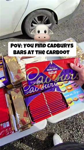 POV: You thought you were just having a normal look round the carboot… then find giant Galaxy and Cadbury Biscoff bars and a massive M&S picnic hamper for next to nothing 😂🍫🧺 What would you be grabbing first or is the palm oil an issue? #carbootsale #carbootfinds #carboot #pov #cadbury