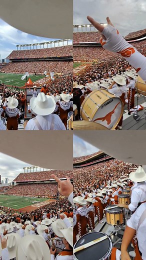 64K views · 2.6K reactions | Few sounds capture the spirit of Texas quite like the Longhorn Band playing Texas Fight! 李 Experience the Longhorn Band from a smart glasses POV, and if you haven't already, consider this your one-week warning to memorize those lyrics before our in-state rivalry game. 落 | The University of Texas at Austin | Facebook