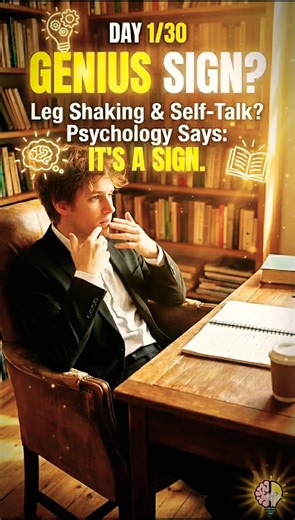 Day 1/30: Leg Shaking & Talking to Yourself? Psychology Says It’s a Genius Sign