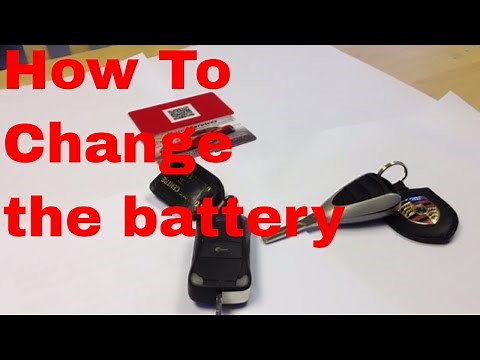 Change Key battery Porsche Cayman Boxster Cayenne 911