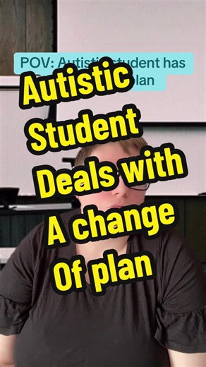 POV: Change of plan for autistic student #schoolpov #autism #awareness #relatable #schoollife