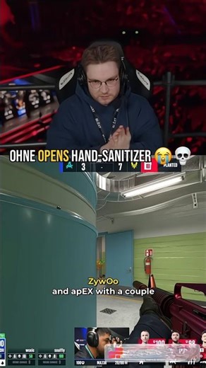 ohne opens hand-sanitizer 😭💀 | #ohnepixel #counterstrike #youtuber #csgo #cs2 #funny #shortsindia