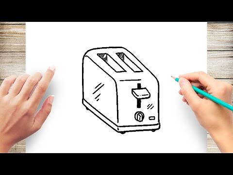 How To Draw Toast Bread Step by Step