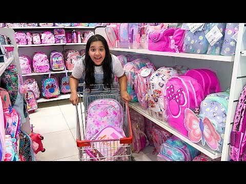 شفا تشتري أغراض المدرسة بلون واحد فقط ! buying school supplies in one color