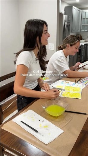 Painting with my bestie is my favorite form of girl therapy