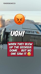 As the Georgia Dome was about to be demolished, the MARTA bus parked right in front 😂 #Funny #Atlanta #Football #NFL #Reels | FanDuel