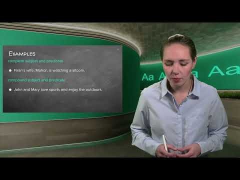 16.12 SENTENCE GRAMMAR - SUBJECT AND PREDICATE