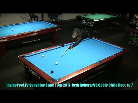 Josh Roberts VS Obie Cirillo 2018 Sunshine State Tour at Park Ave Billiards, FL