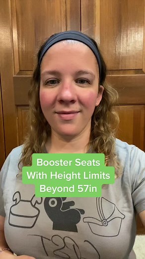 #greenscreen Booster seats with height limits beyond 57in for kids who don’t quite pass the 5-Step Test yet! #cpst #childpassengersafetytech #childpassengersafety #boosterseat #boosterseatsafety #boostersareforbigkids #bigkid #tween #elementaryschoolers #mom #dad #parent #growingfamily #momlife #dadlife #kids #momsoftiktok #dadsoftiktok