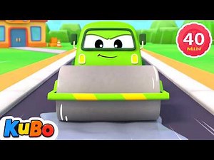 Fix the Highway! 🛣️ | Highway | Construction Truck Cartoon | Educational Cartoons for Kids - Kubo