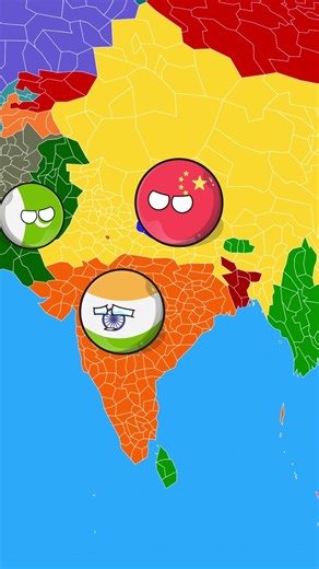 भारत को अब कौन करेगा मदद ? 🥹♥️ !! 🎯❤️#countryballs #map
