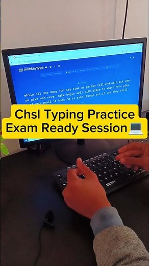 CHSL Typing Speed Practice💻| Exam Ready Session🔥