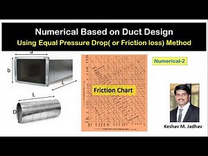 Duct design numerical based on Equal Friction Method Numerical 2