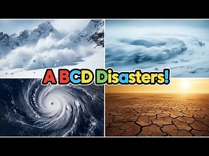 A–Z Natural Disasters Alphabet Song for Kids Learn Disasters A to Z Educational 3D Animation