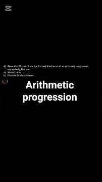 Arithmetic progression