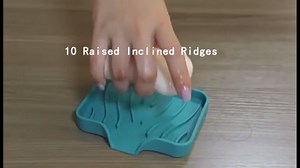 Silicone Soap Dish with Drain, SAISN Kitchen Soap Tray for Shower 2 Pack Self Draining Soap Dish Soft Bathroom Soap Holder for Kitchen Sink Flexible Portable Soap Saver, White