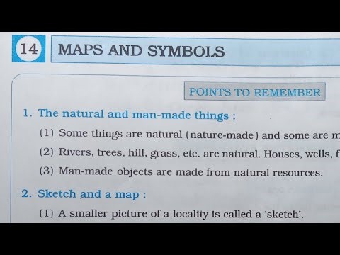 4th Standard E.V.S part 1 Workbook Chp 14 Maps And Symbols ‪@omeducation8606‬