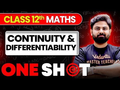 Continuity & Differentiability ONE SHOT | Class 12 Maths | JEE 2026 | JEE 2027 | Shashank Sir