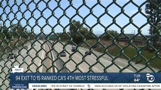 Fact or fiction: San Diego off-ramp most stressful in California?