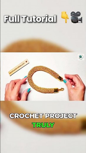WONDERFUL👌🫶 Super Easy 💖 Crochet Rope Handle (FULL Tutorial 👇) #shorts #crochet