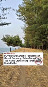 Pantai hidden gem di Semarang, pantai tersembunyi, belum banyak yang tau, belum banyak yang ke sini, sementara hanya orang-orang tertentu yang boleh kesini. Sunset-nya one of the best di Semarang loh 🤩 | Semarang Skyject