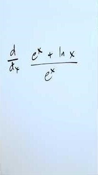 Derivative & Quotient rule