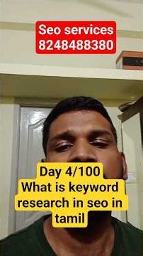 What is Keyword Research in On Page SEO in Tamil | Complete Beginner's Guide
