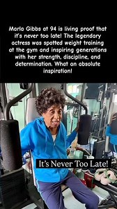 94-year-old Marla Gibbs spotted weight training like a champion 👀✨ #trendingnow