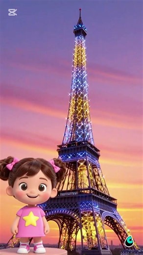 🗼 Desene Animate pentru Copii | Dina Descoperă Turnul Eiffel 🇫🇷 | Educație pentru Copii