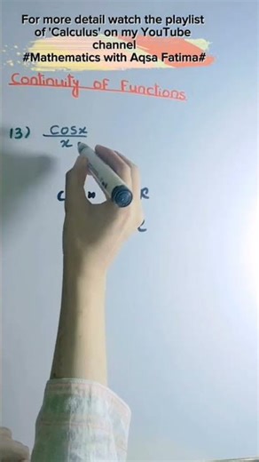 Continuity of function #shorts #maths #tricks #youtubeshorts #bs #bsc #ms #msc #PhD #afmathe #ppsc