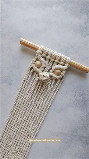 macrame beginners friendly patterns 🪢 || Larks Head Knot #youtubeshorts #diy #shorts
