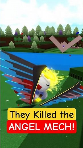 Roblox Build a Boat for Treasure Youtubers Killed Angel Mech with Jet & Missile! #roblox #babft
