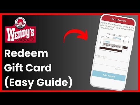 How To Redeem Wendy's Gift Card !