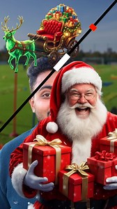 Santa Claus is standing holding a gift 🎁 #santaclaus🎅 #christmas #christmastime #viral #gift | Facts Mind 99