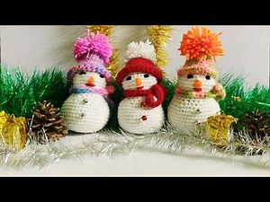 Christmas Crochet Decorations / Snowman