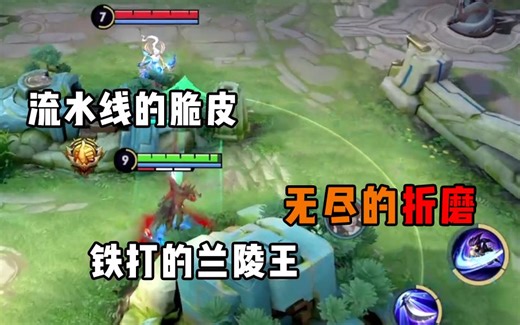 C位们好我是兰陵王，不吃操作且瞬秒脆皮！