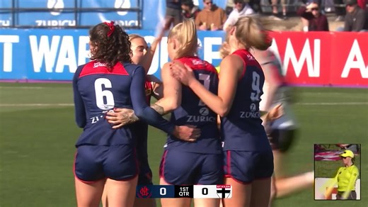 After going to hospital with an eye injury last round, Tayla Harris gets the perfect start 💪 | AFL Women's